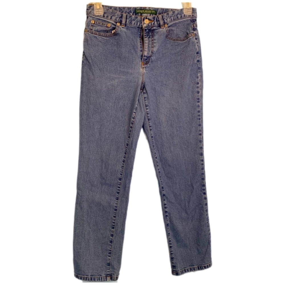 Lauren Ralph Lauren high rise medium Wash straight leg jeans Size 6